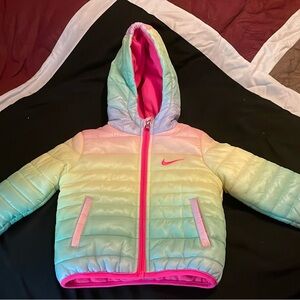 Multi-colored 12 months Nike winter coat.